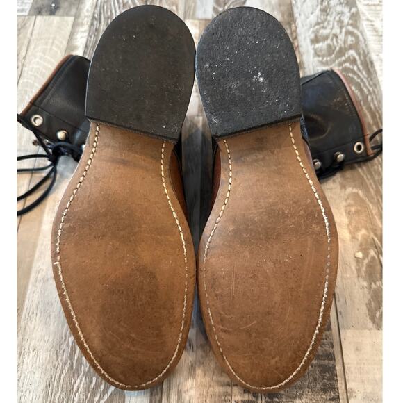 Vintage 90's Laredo Two-Tone Leather Kiltie Roper Western Lace Up Boots Sz 6 USA - Picture 9 of 9